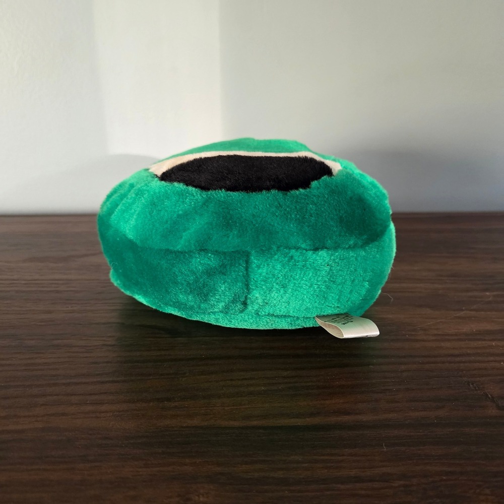 Vintage 1996 Sugar Loaf Green Smiley Face Plush 8in Suction Cup Toy Retro Decor - Picture 4 of 8
